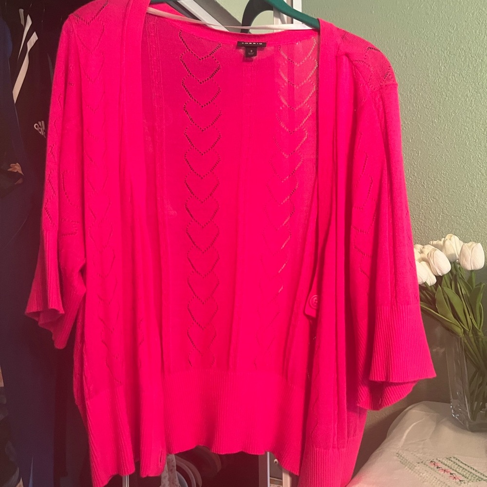 Torrid Vibrant Pink Knit Top